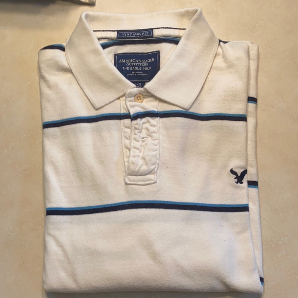 American Eagle long sleeve polo shirt